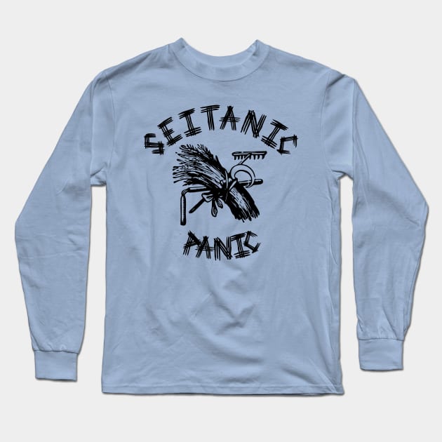 Seitanic panic (black print) Long Sleeve T-Shirt by the gulayfather